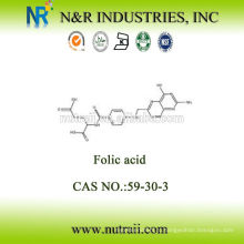 Сырье Фолиевая кислота Цена порошка Витамин B9 CAS: 59-30-3